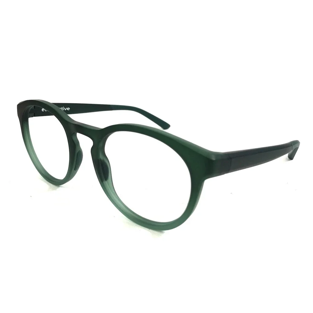 Eco Active Eyeglasses Frames BRUCE GRNGT Green Gradient Round Full Rim 52-22-143